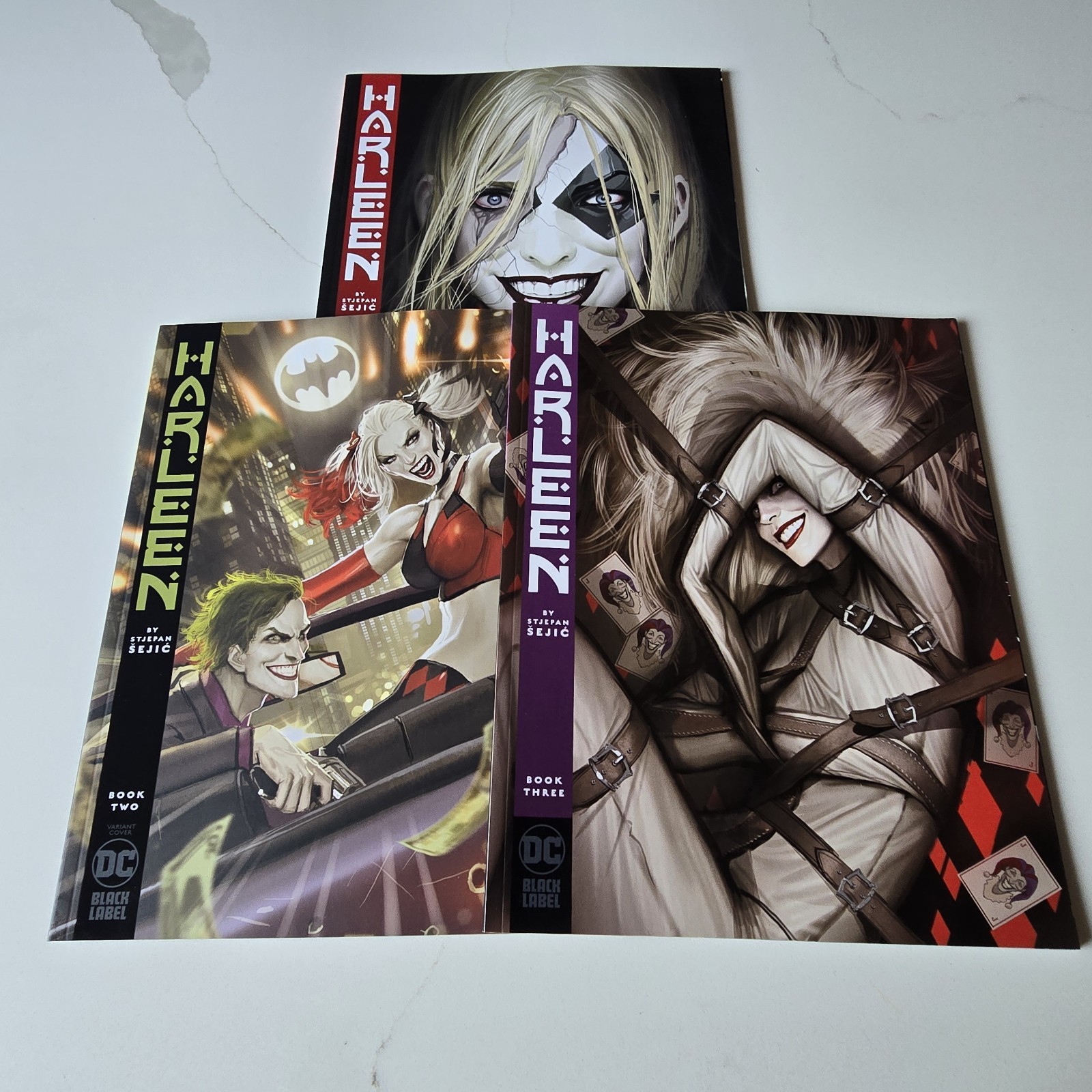 HARLEEN #1-3 COMPLETE Lot/Set DC/Black Label, Harley Quinn VARIANT Stjepan Sejic