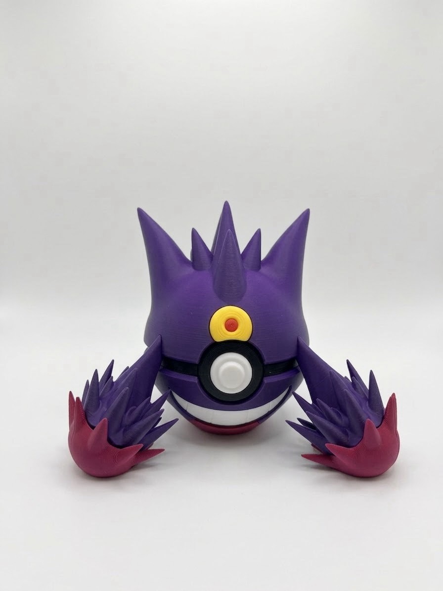 Mega Gengar Poké Ball 3D Printed Figure Collectible Toy