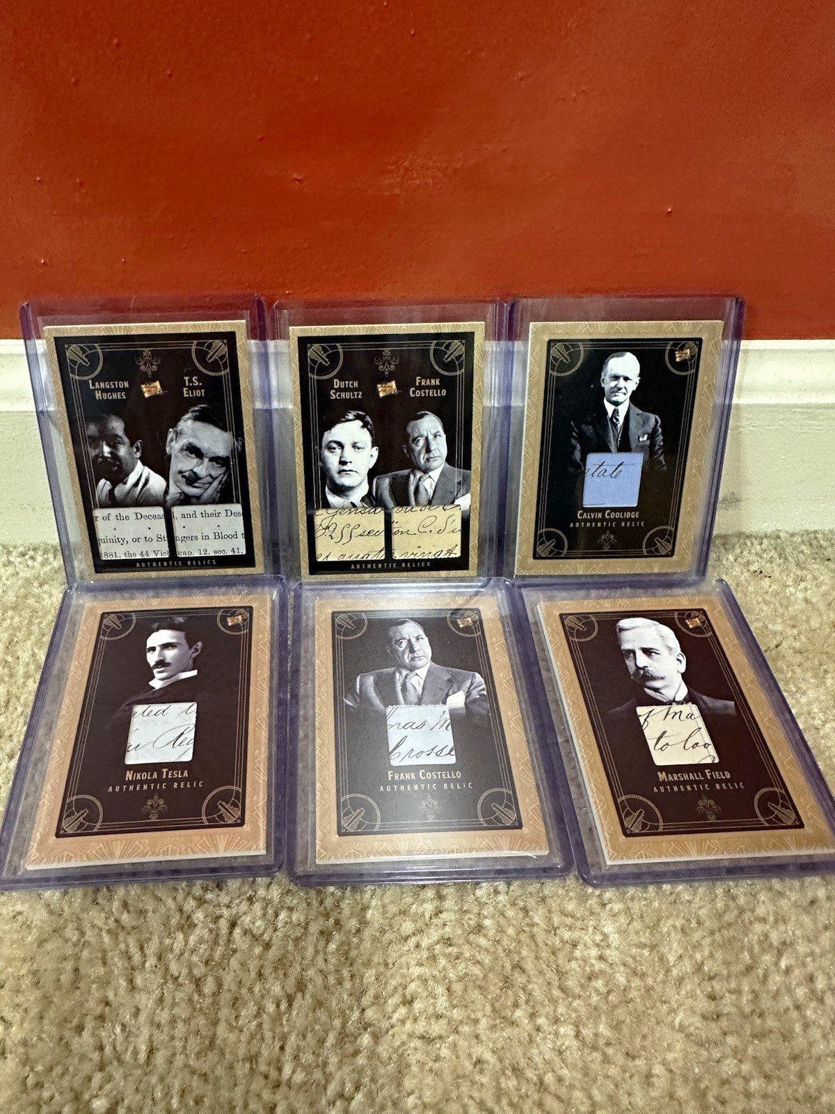 Upper Deck 2005 Past & Present Twenties Authentic Relics 6-Card Lot