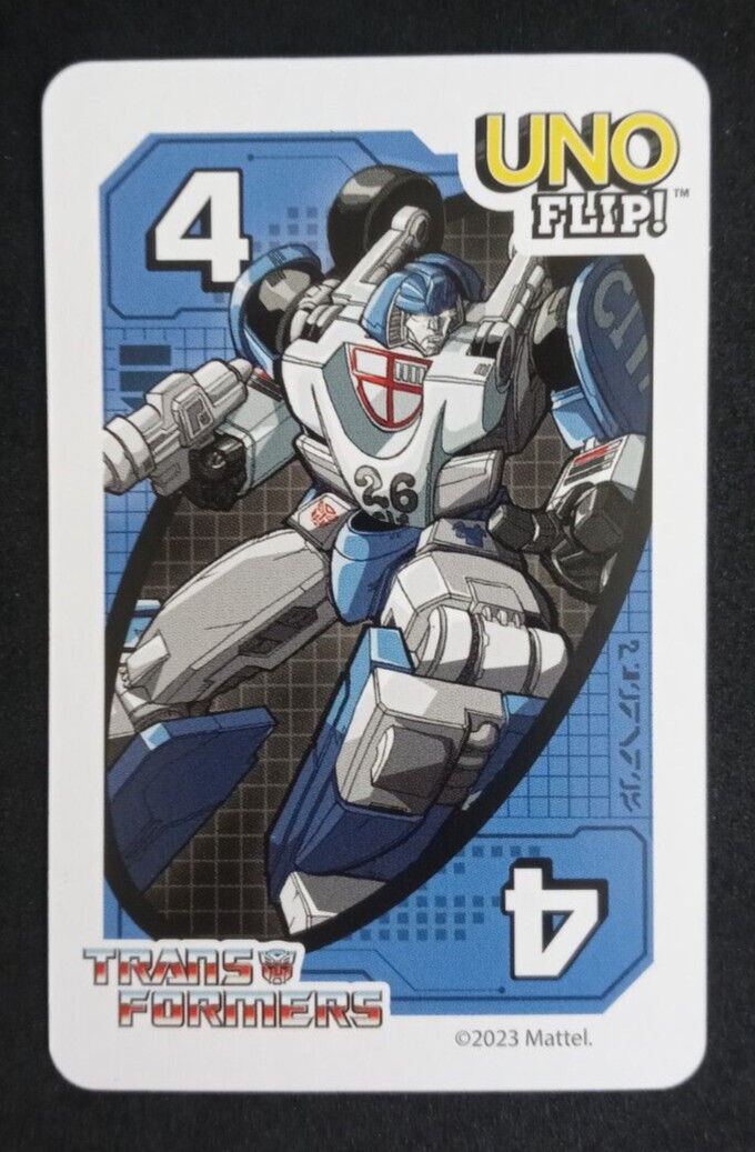 Uno Flip Transformers Card Blue Mirage #4
