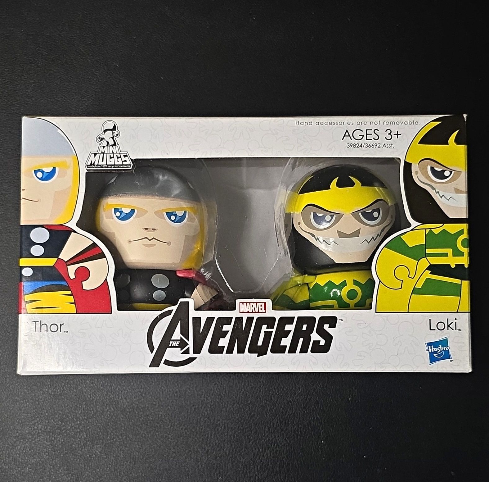 Hasbro Mini Muggs Marvel Avengers Thor & Loki 2-Pack Figure Set Ages 3+