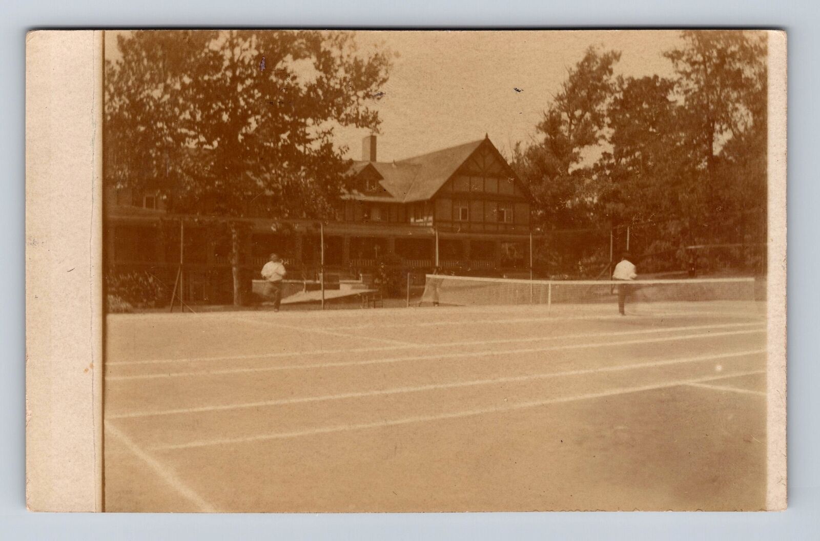 Indianapolis IN-Indiana, RPPC: Marion County Club, Tennis Vintage c1908 Postcard