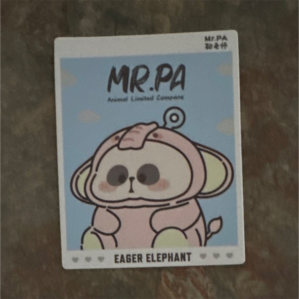TOYCITY MR.PA Animal Limited Company Mr. PA Eager Elephant Collectible Figurine