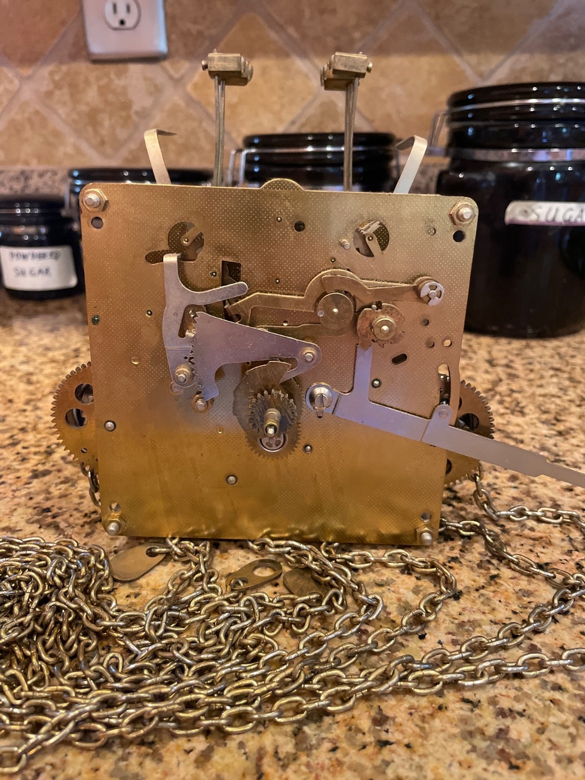 Hermle 451-050 85 cm Grandfather Clock Movement for Parts/Repairs (76)