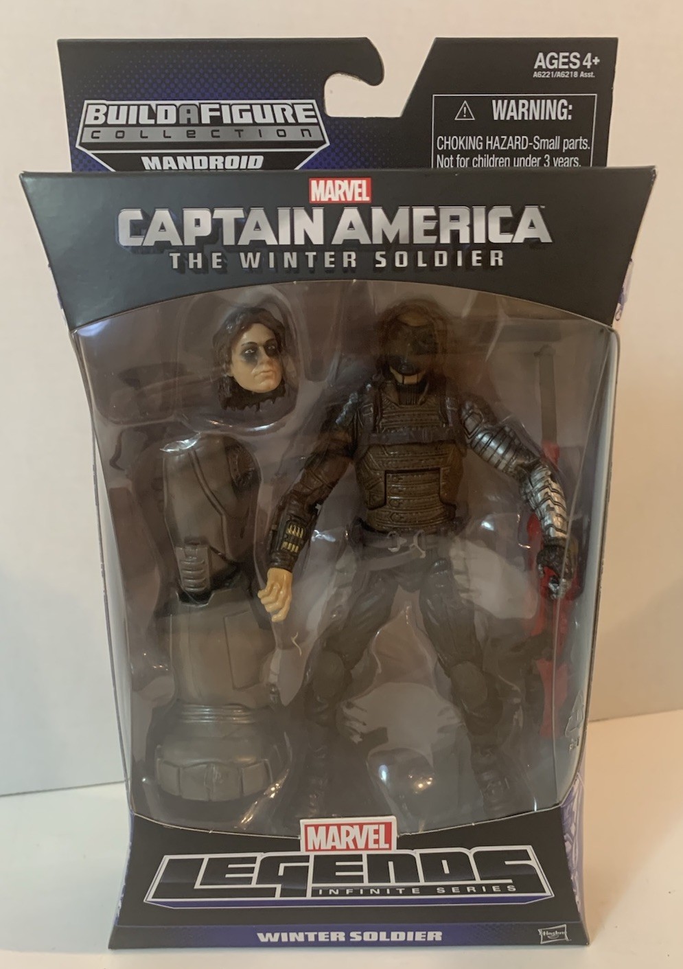 Marvel Legends 2013 Infinite Series Winter Soldier Action Figure BAF Mandroid