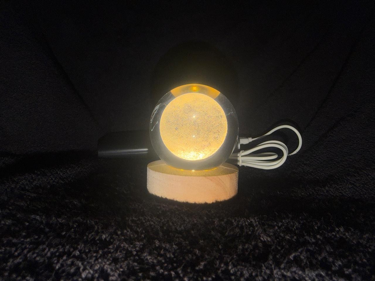 light up crystal ball
