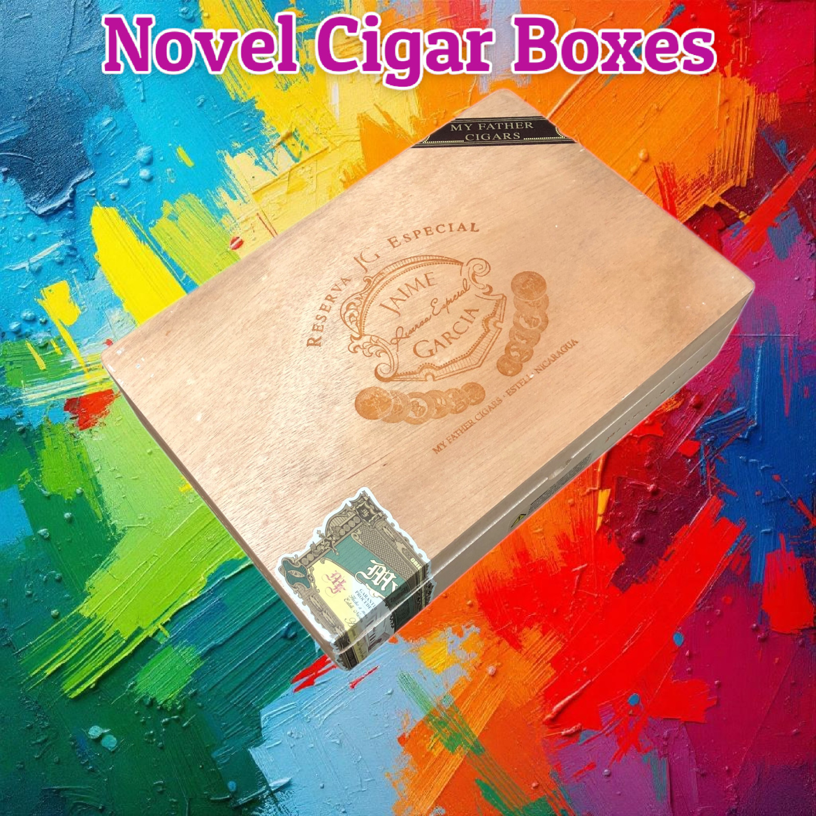 Jaime Garcia Toro Gordo Empty Wooden Cigar Box 10.25x7x2.5