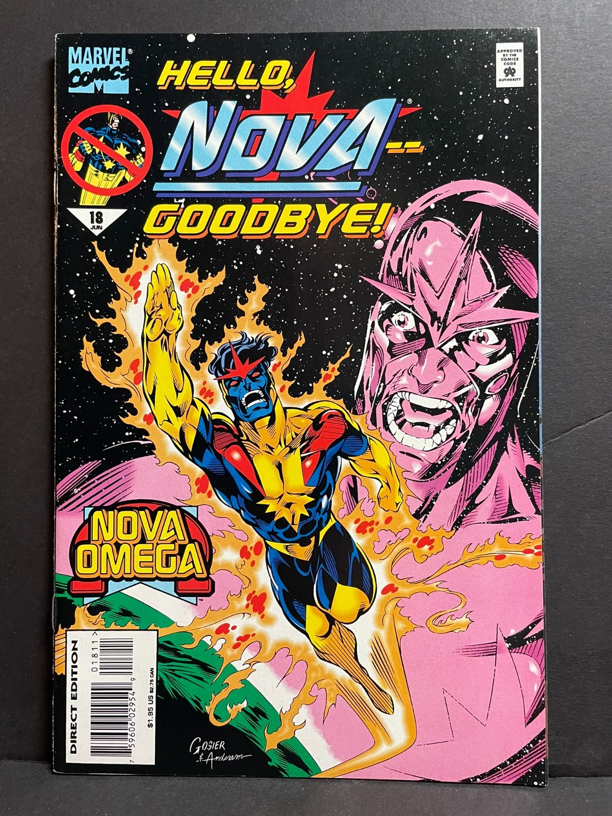 NOVA #18  1995  VF/NM  High Grade Marvel Comic