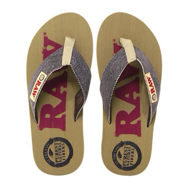 NEW RAW Rolling Papers FLIP FLOP Sandals MENS SIZE 9 US