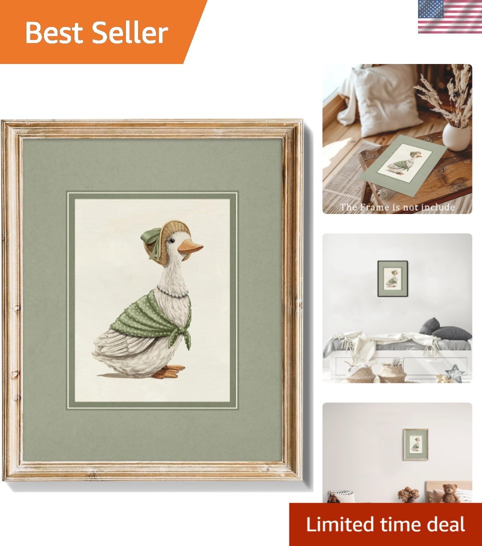 Vintage Mallard Duck Canvas Poster - Perfect Wall Art for Nursery & Living Room
