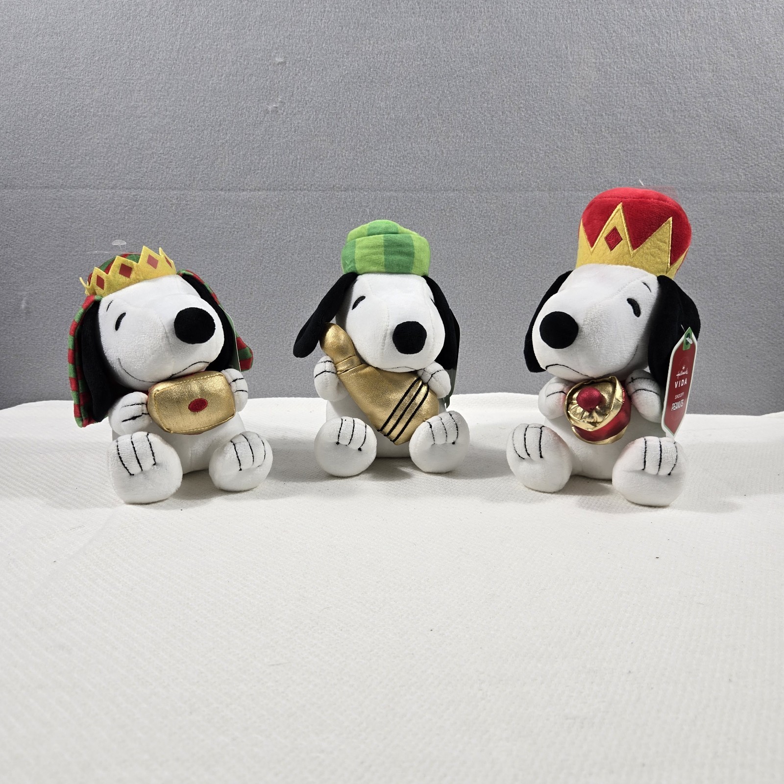 Lot 3 Vintage Snoopy Three 3 Wise Men Magi Peanuts Christmas Hallmark Rare NWT