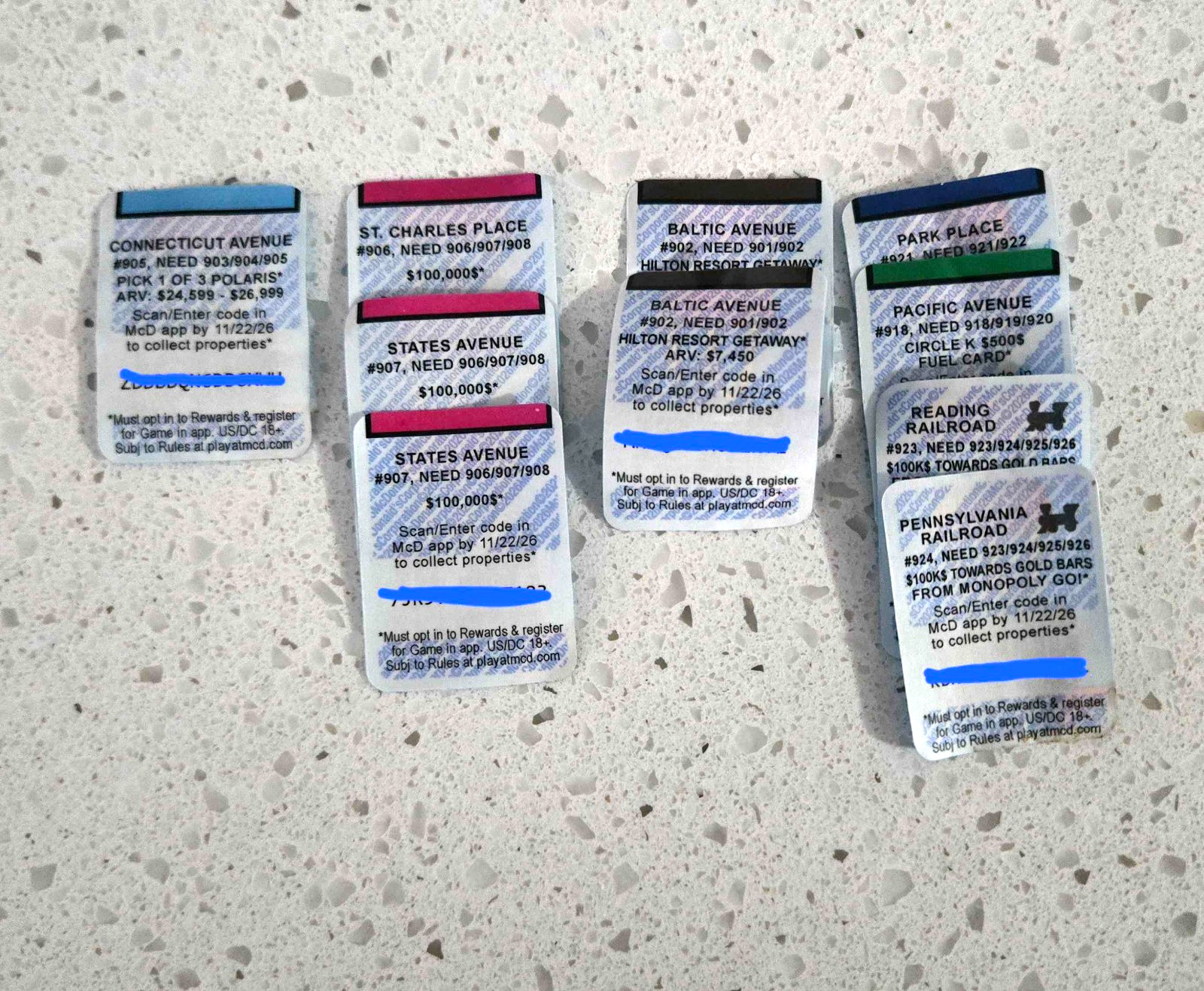 2026 McDonald\'s Monopoly Pick Your Piece - Complete Your Set - Digital Delivery