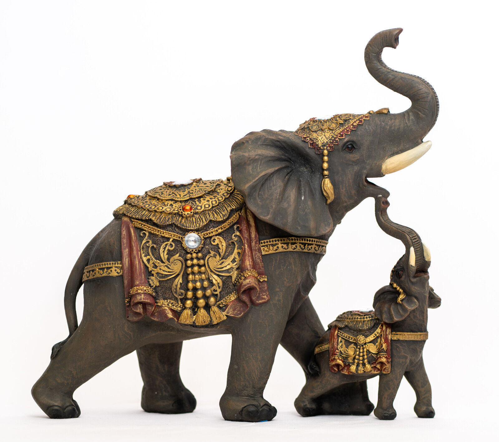 Trunk Up Elephant Statue Figurine