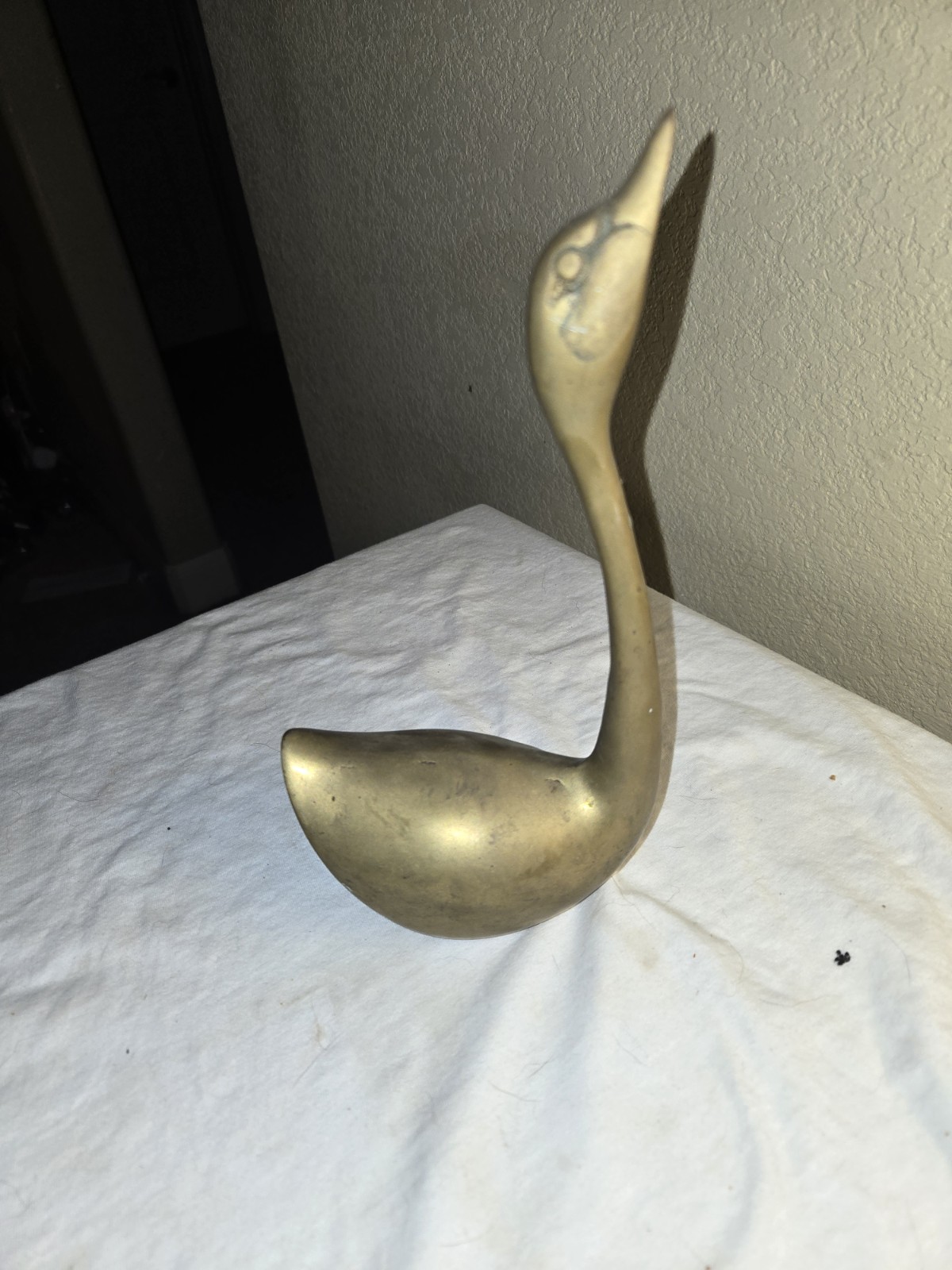 Vintage Small Dainty Brass Swan Goose Figurines Swans Geese 4