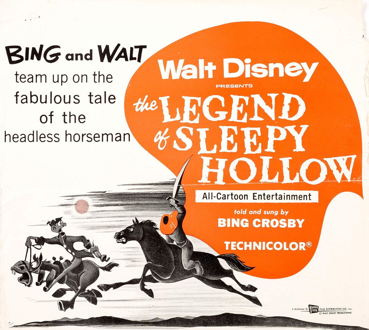 1949 Walt Disney The Legend Of Sleepy Hollow The Headless Horseman 🎃🐴🎃 1949 Walt Disney The Legend Of Sleepy Hollow The Headless Horseman 🎃🐴🎃