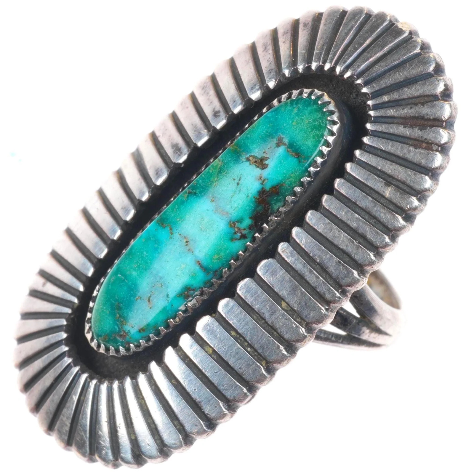 sz7 Lee Yazzie Navajo vintage sterling silver high grade turquoise ring sz7 Lee Yazzie Navajo vintage sterling silver high grade turquoise ring