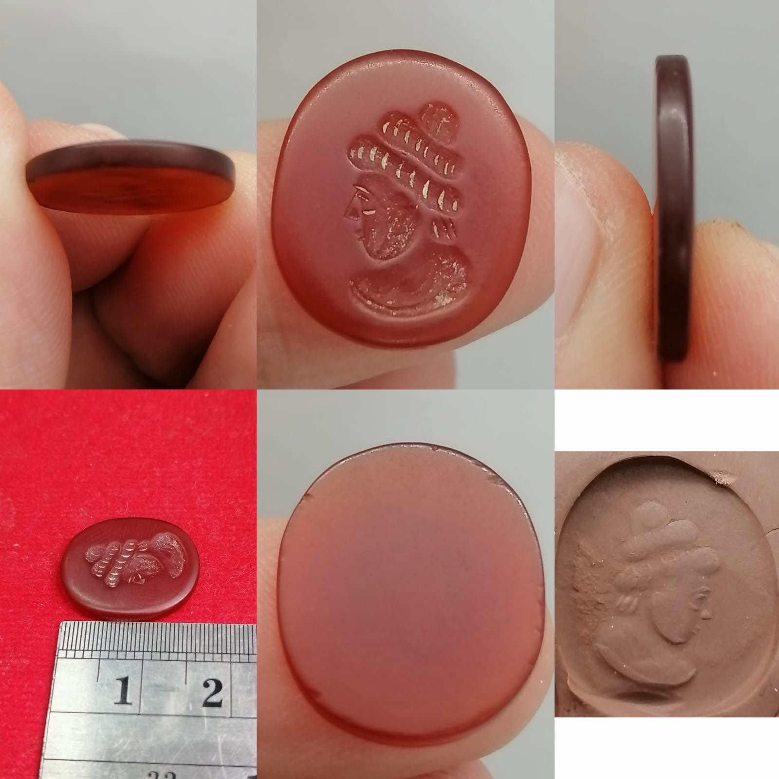 Roman Old Agate Intaglio Seal Stone Piece