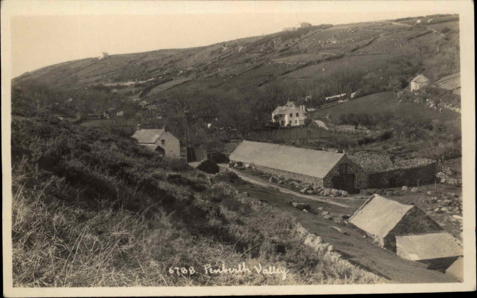 Penberth Valley ValleySt Buryan, Penzance Hawke Melston c1915 RPPC Postcard