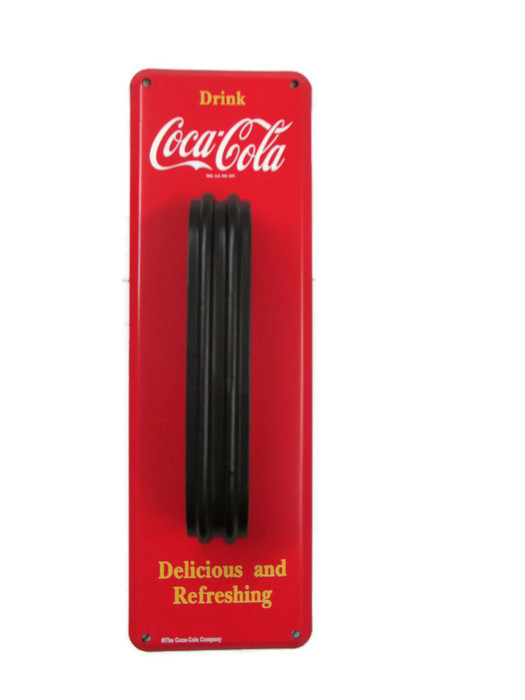 Coca-Cola Plated Door Handle White Script Logo