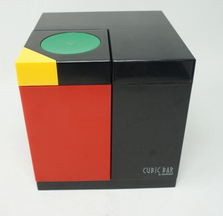 Vintage Retro Zojirushi CUBIC BAR Japan Modern Shaker & Ice Bucket Color Block