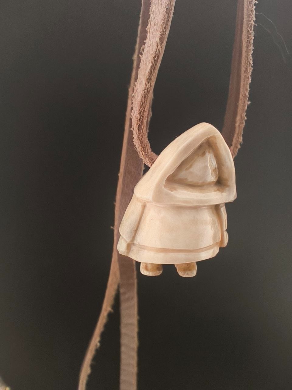 Greenland Faceless Ritual Doll Pendant for Him, Inuit Inspired Art Jewelry #7 Greenland Faceless Ritual Doll Pendant for Him, Inuit Inspired Art Jewelry #7