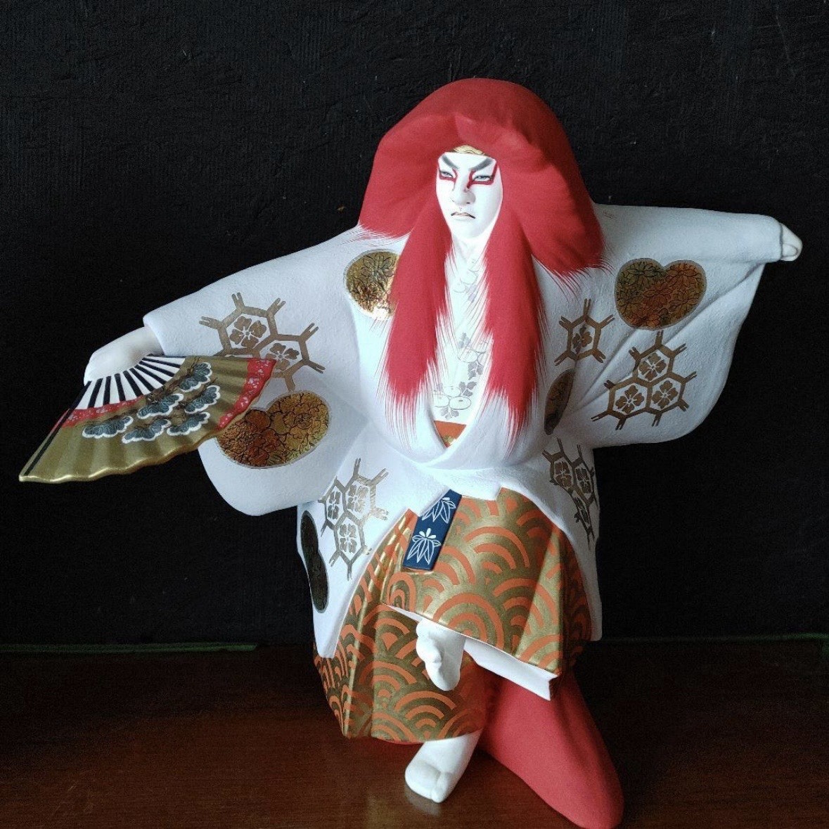 Vintage Japanese Hakata Ningyo Traditional Art Figurine Collectible