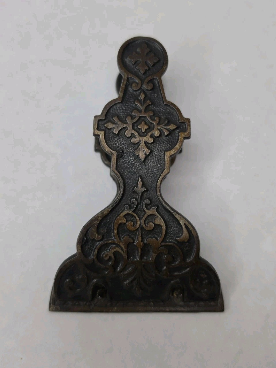 Cast Iron Victorian Paper Letter Clip Clamp with Spikes Patent 1872 Cast Iron Victorian Paper Letter Clip Clamp with Spikes Patent 1872