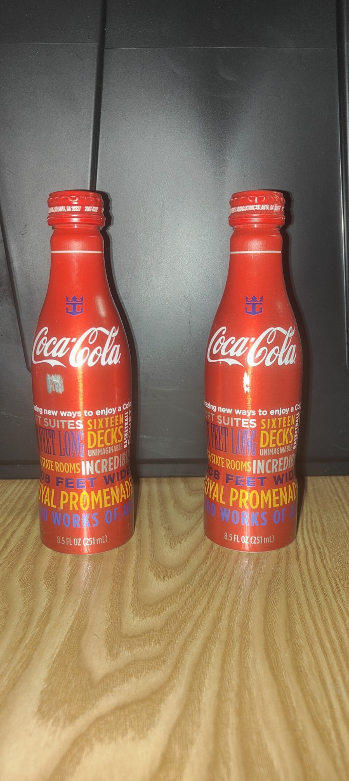 Collectable Coca-cola Royal Caribbean Cruise Bottles