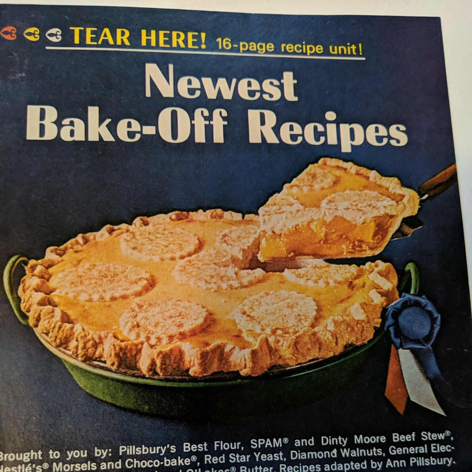 Pillsbury Bake-Off Cookbook: 16-Page Recipe Unit (circa 1965-1967) Ephemera