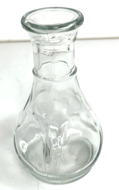 Antique Glass Apothecary Bottle Libby Glass Clear 3.5\ Antique Glass Apothecary Bottle Libby Glass Clear 3.5\