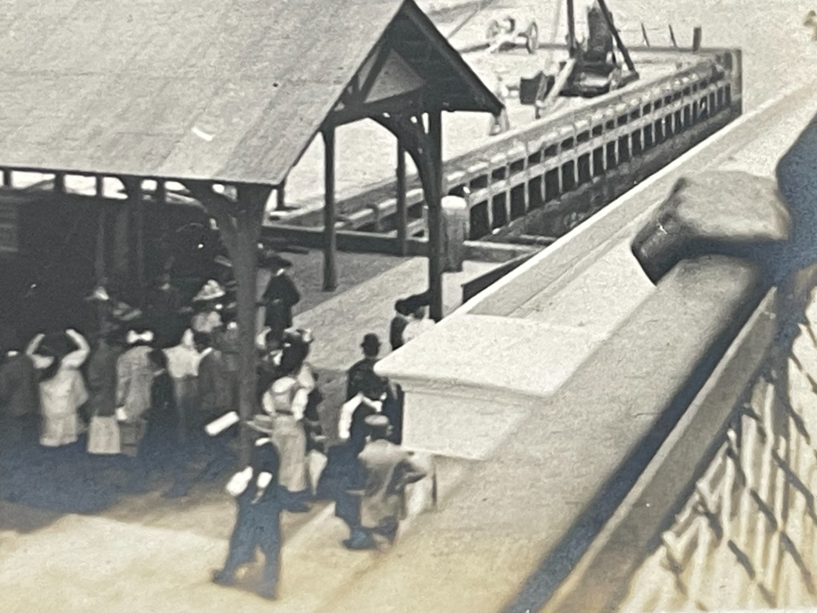 West Point NY Steamer Dock Hudson 1907 Original Photo Antique Snapshot Photo