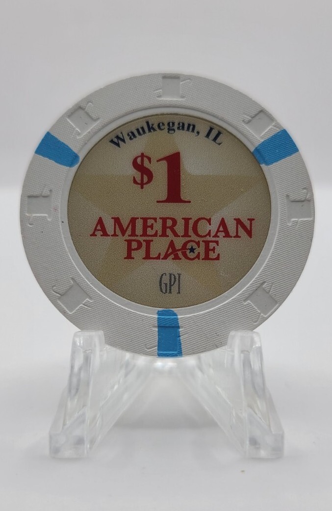 American Place Casino Waukegan Illinois 2023 $1 Chip