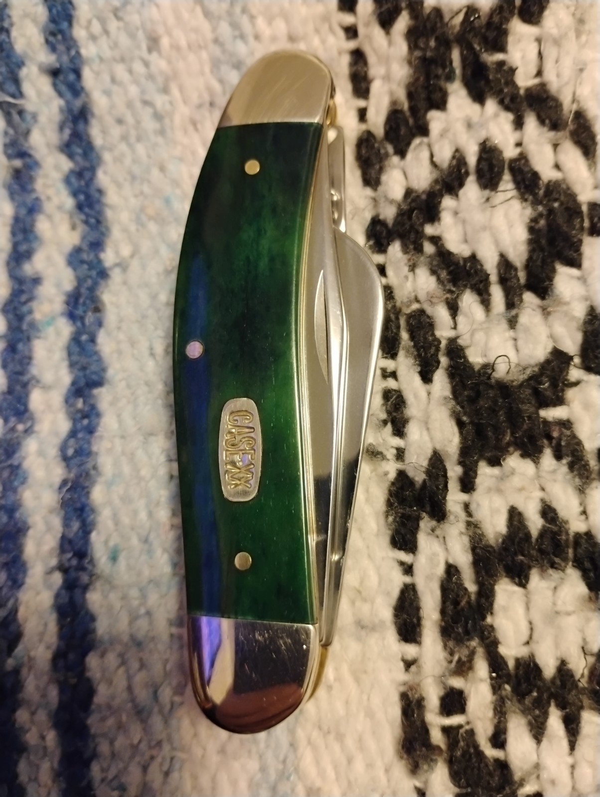 2001 CASE XX TONY BOSE PEACOCK APPALOOSA BONE Sowbelly TB6339 SS
