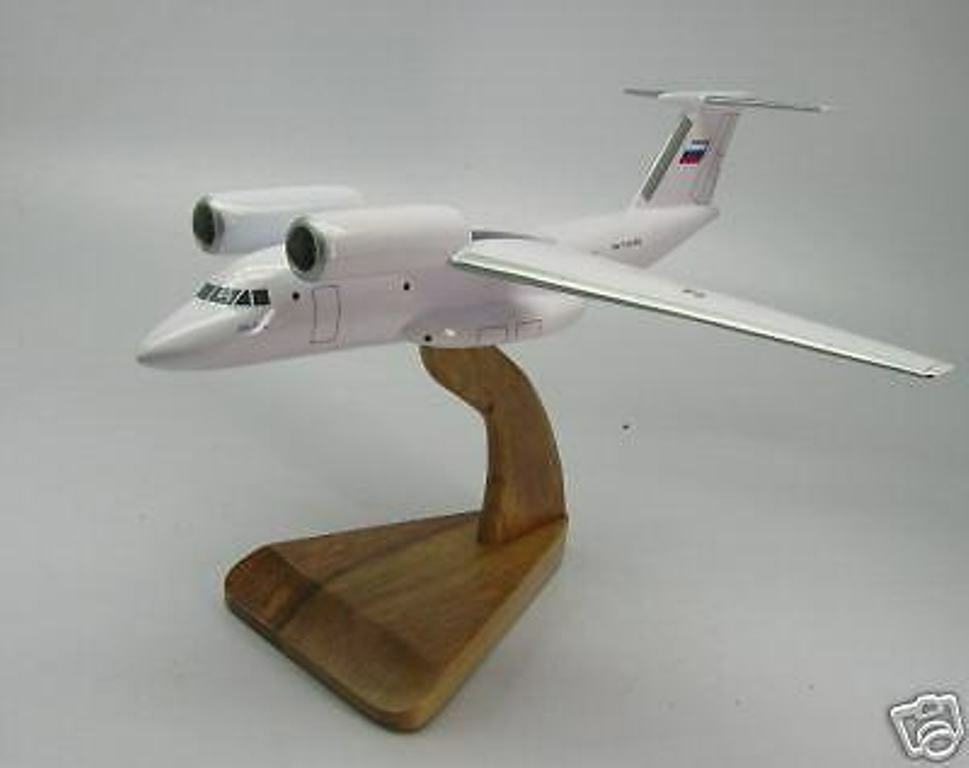 AN-74 Antonov Freighter AN74 Airplane Desk Wood Model Small New