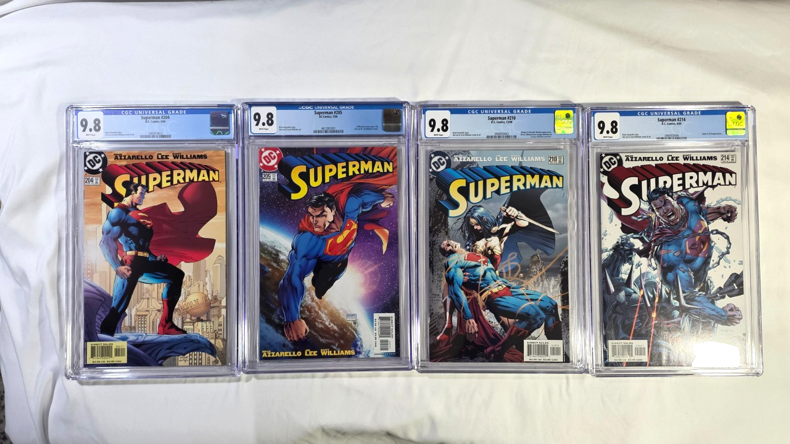 Superman 204 205 210 214 All First Prints  and CGC 9.8 Lee
