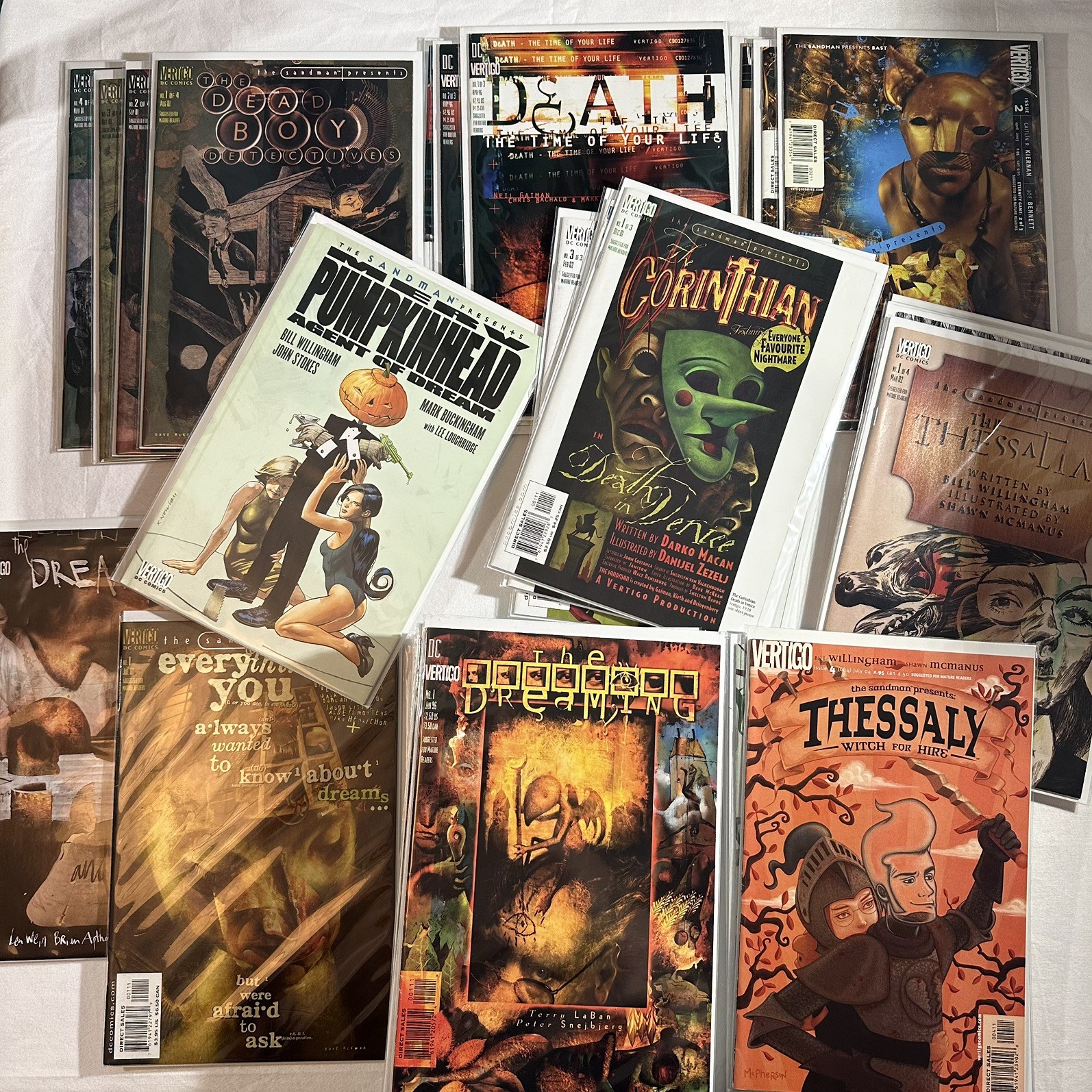 Sandman Presents + The Dreaming, Dead Boy Detectives, Merv, Thessaly+ 48 VF/NM