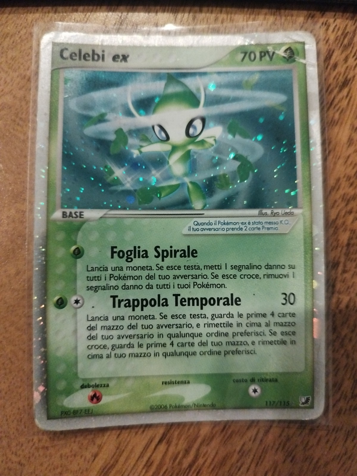 Pokemon card - Celebi ex - Unseen Forces - 117/115 - 2006