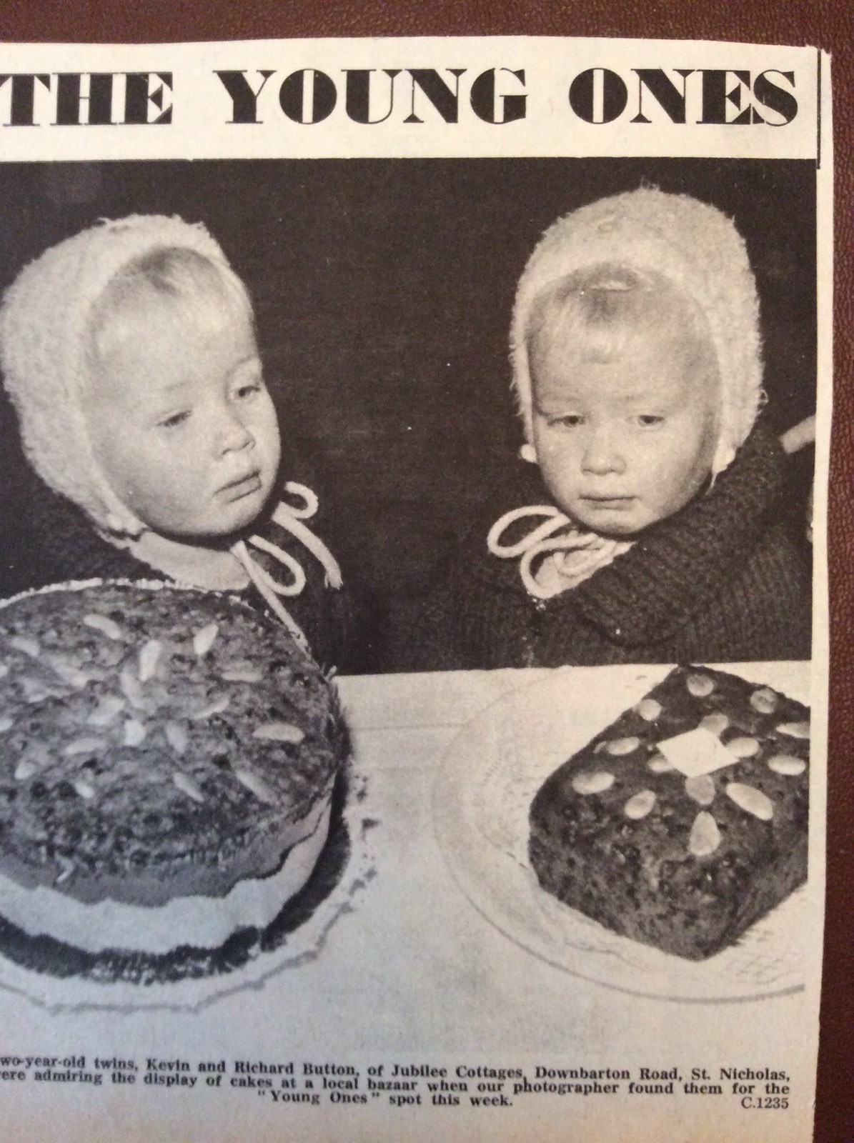 Q2e Ephemera 1966 Picture Kevin Richard Button St Nicholas