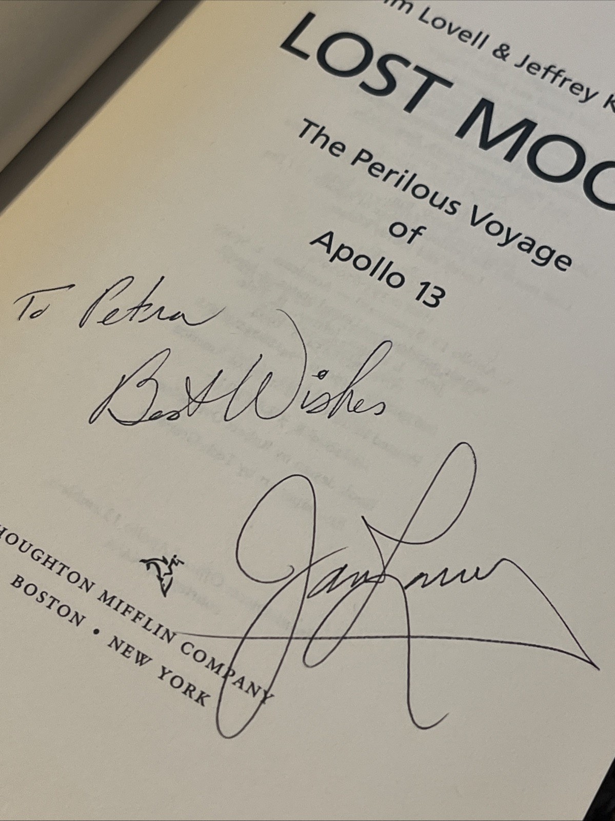 Jim Lovell *SIGNED* Lost Moon Book - Gemini & Apollo 8 & 13 - NASA Astronaut