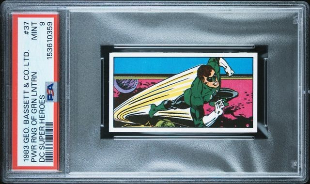 1983 GEO. BASSETT & CO. DC SUPER HEROES POWER RING OF GREEN LANTERN #37 PSA 9 1983 GEO. BASSETT & CO. DC SUPER HEROES POWER RING OF GREEN LANTERN #37 PSA 9