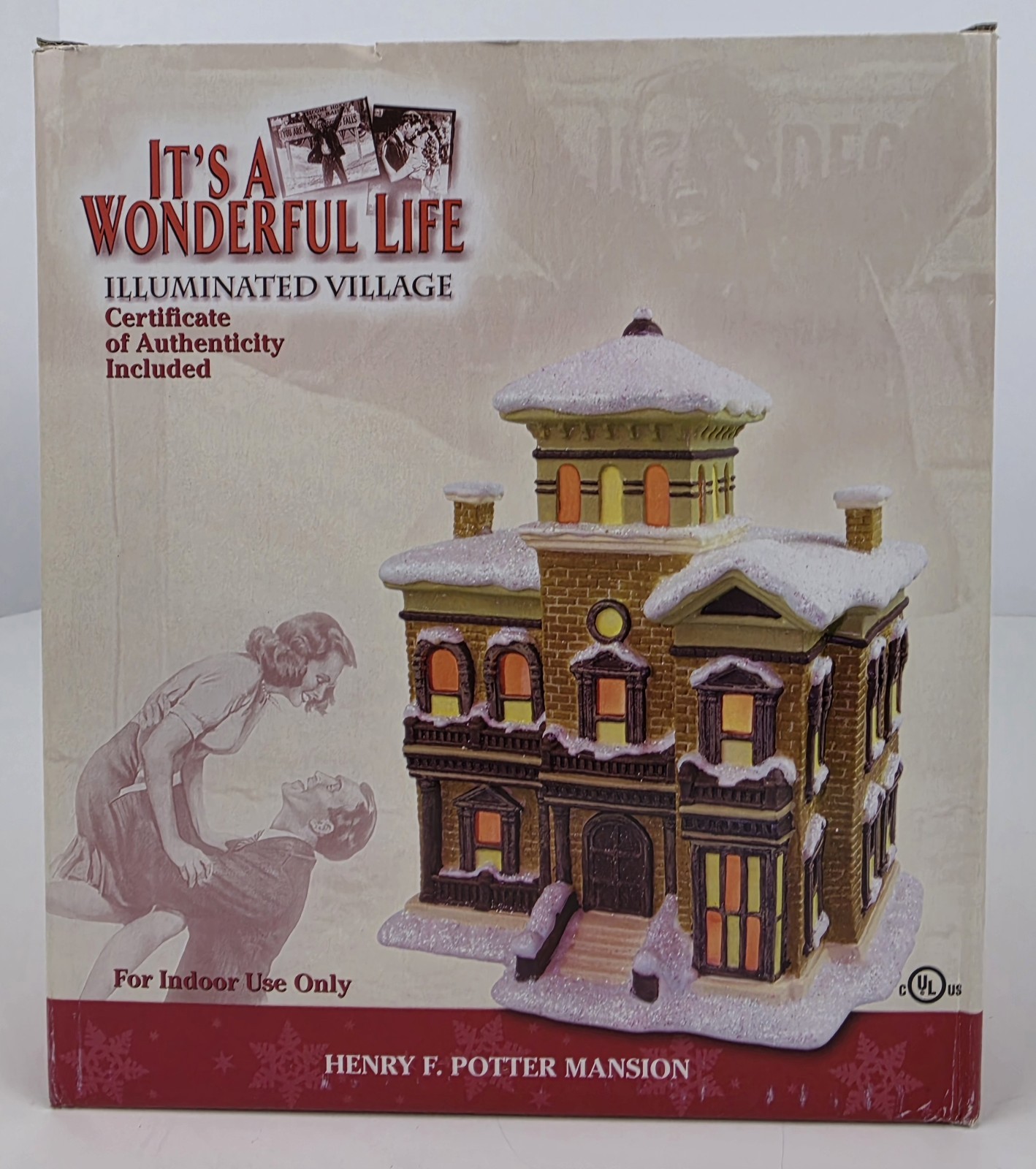 Enesco It\'s A Wonderful Life Illuminated Village Henry F. Potter Mansion New
