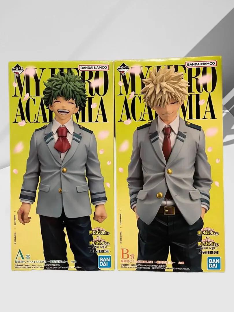 Ichiban kuji My Hero Academia Weaving Feelings Izuku Bakugo Figure Prize A B Set