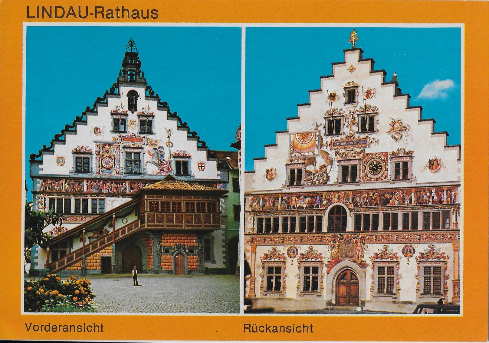 Lindau Bodensee old Rathaus Bavaria Germany postcard Lindau Bodensee old Rathaus Bavaria Germany postcard