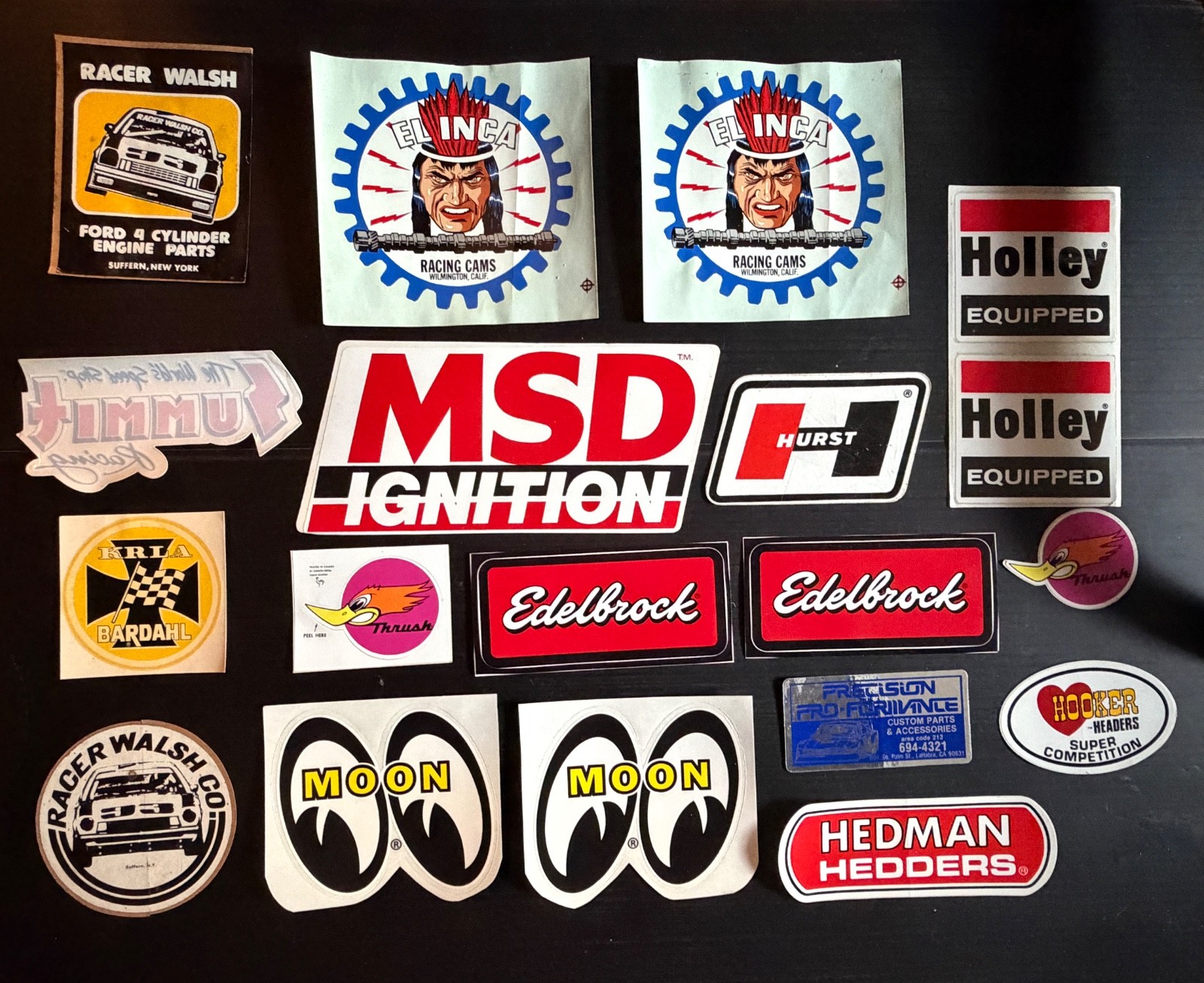Lot of 18 Vintage 1970's 80's Original Drag Racing Hot Rod Muscle Car Stickers