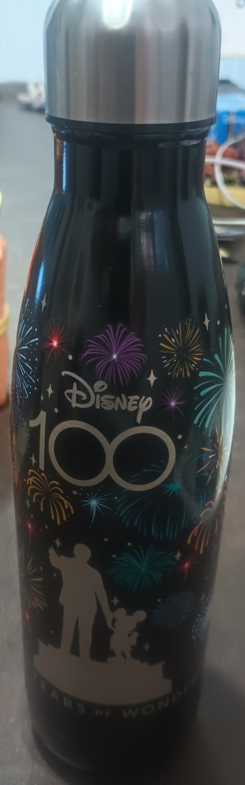 Disney 100 Years Of Wonder Cast Member Exclusive Metal Water Bottle Brand New