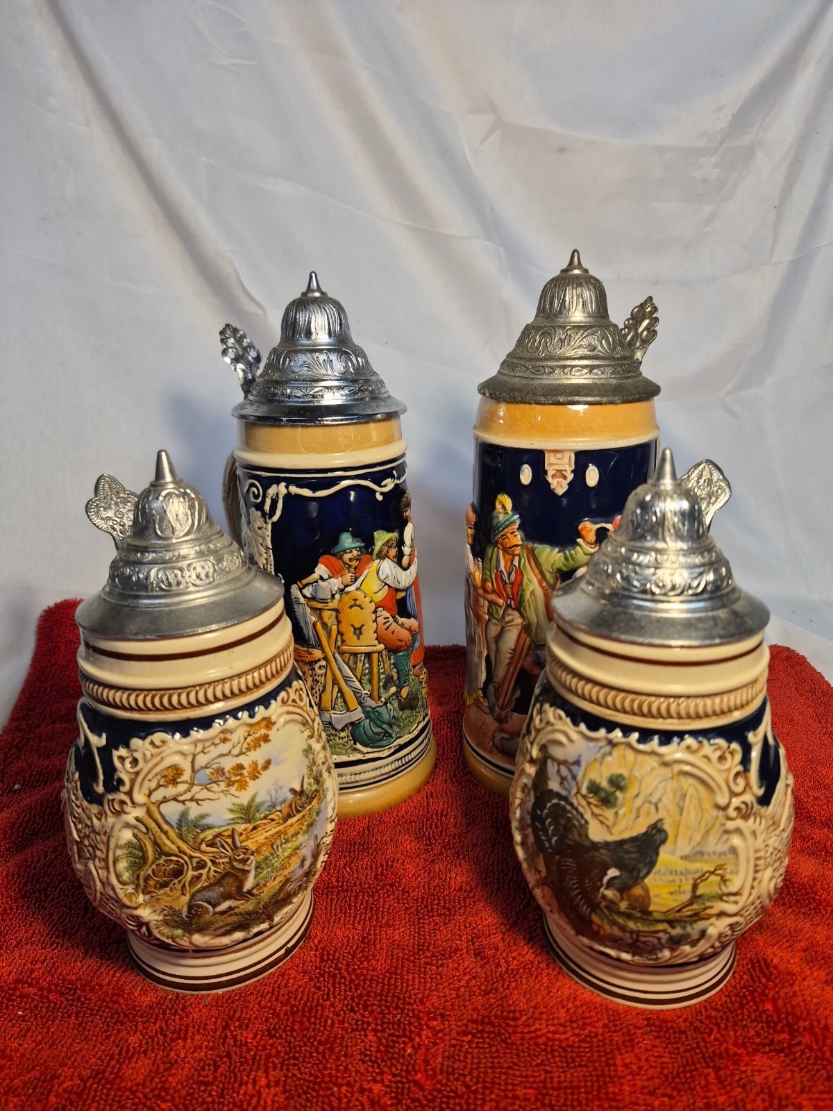 Vintage German Stein Lot (4)
