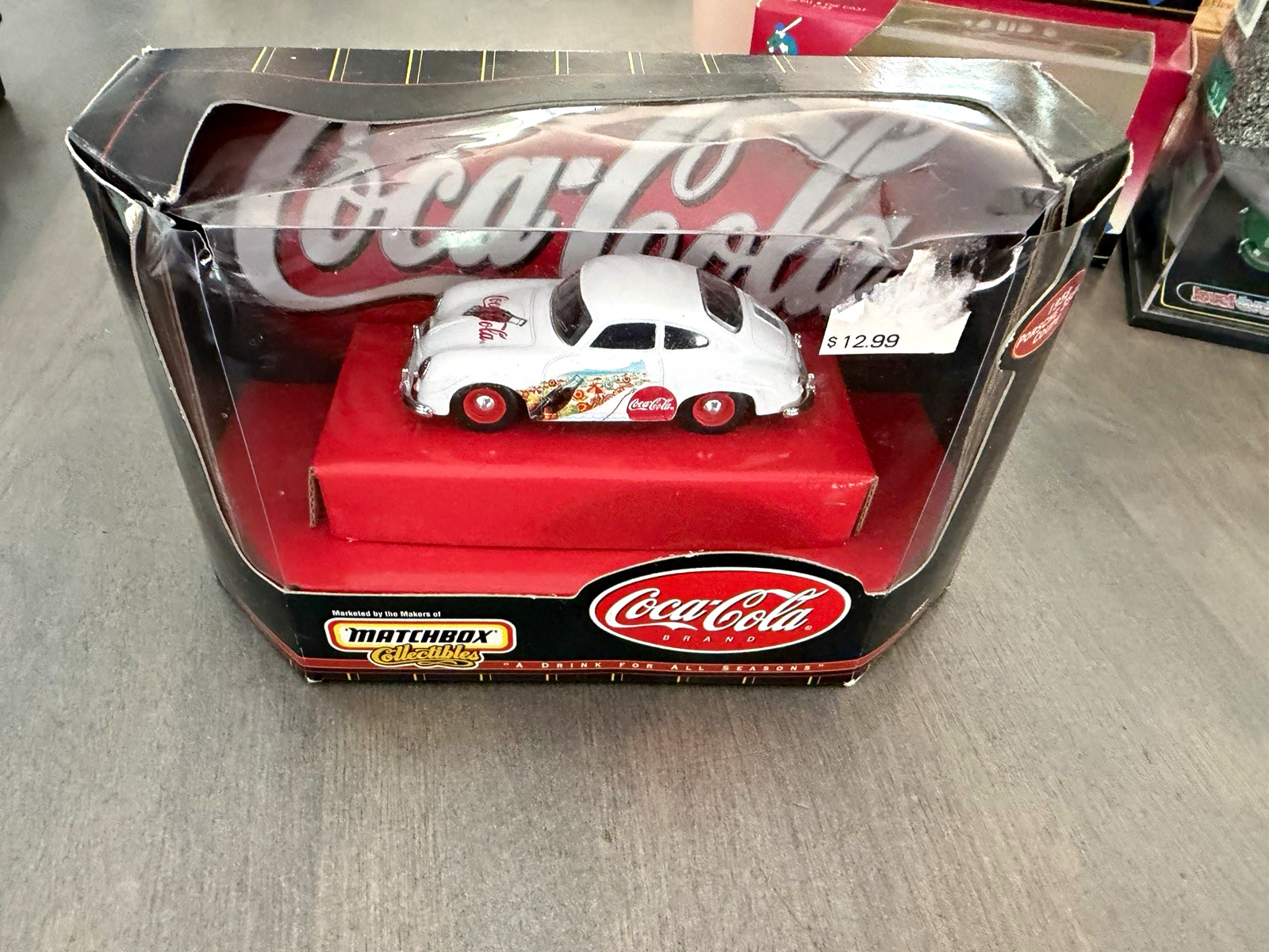 Coca-Cola Matchbox Collectibles 1998 Diecast Model Car White/Red/Black