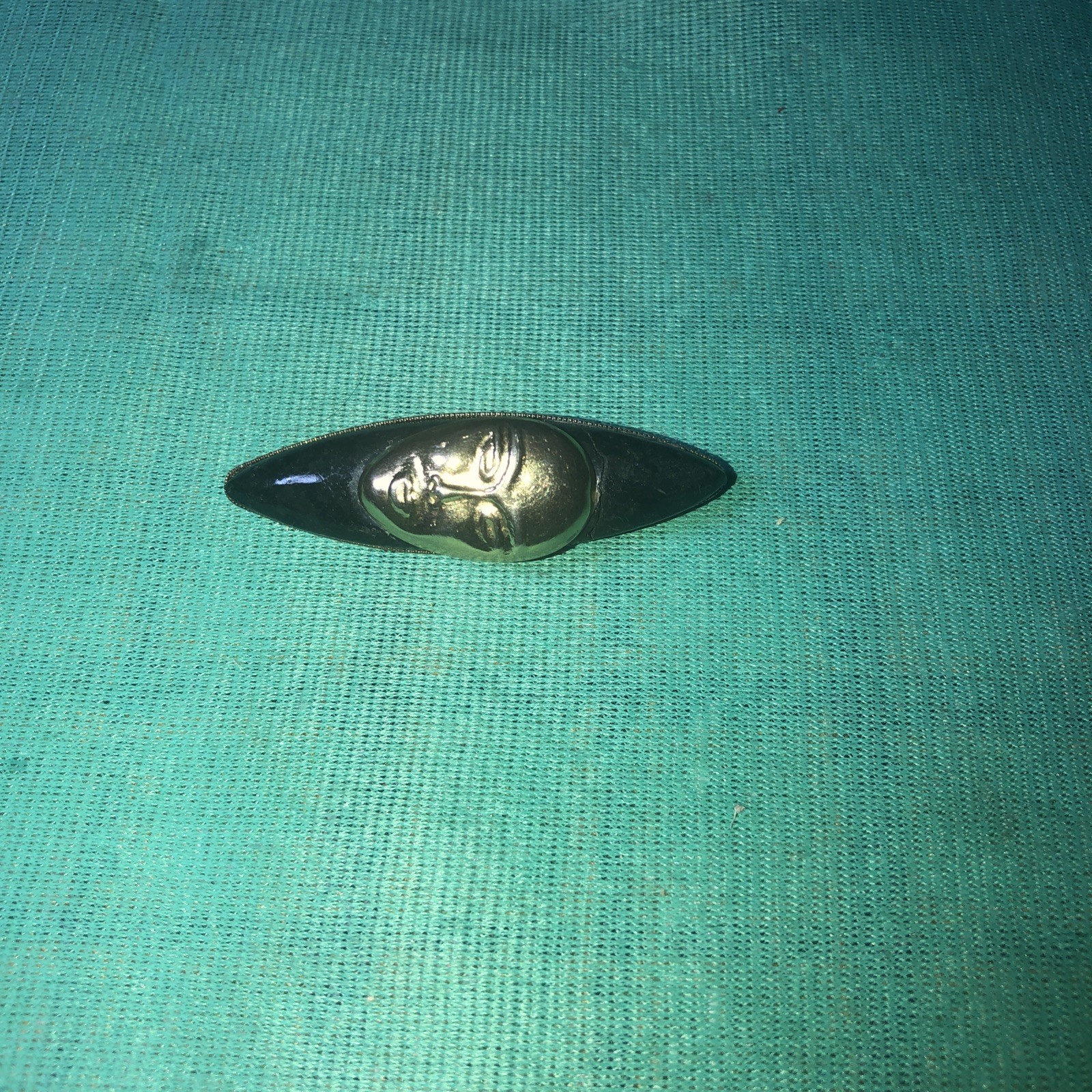 Vintage Face Tribal Mask Pin BROOCH