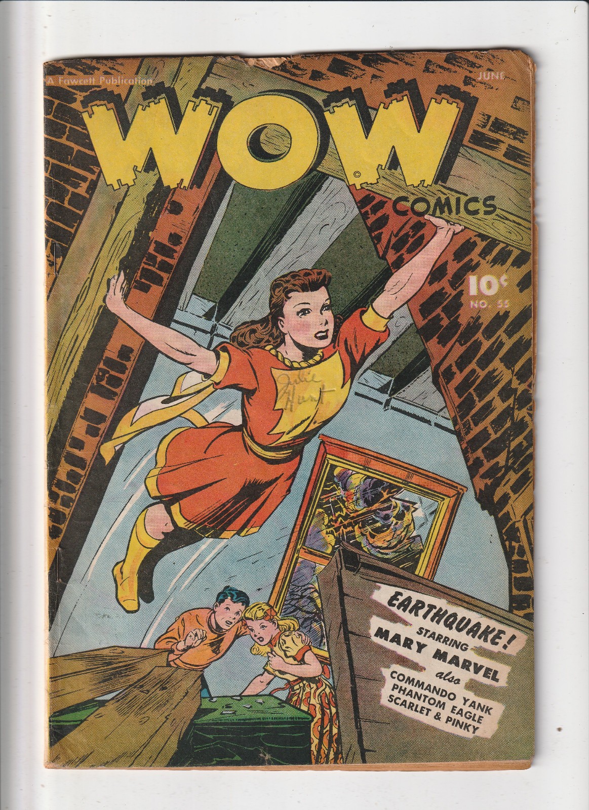 WOW COMICS #55 (Fawcett, 1947) VG+ ~ MARY MARVEL ~ SHAZAM