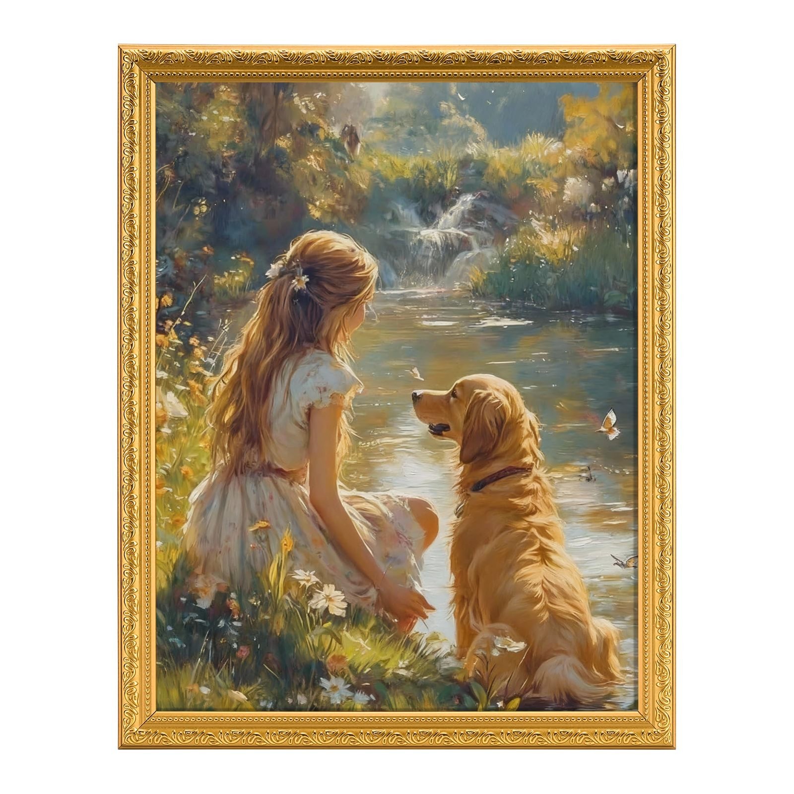 Ornate Vintage 11x14 Picture Frame for Wall Mounting Gold 1 Pack